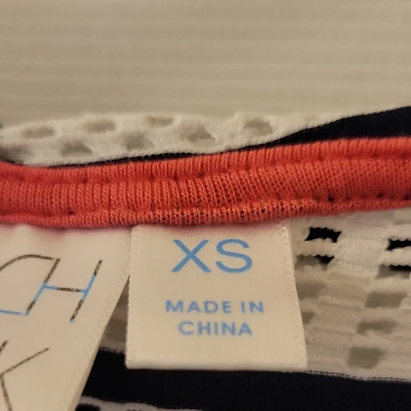 Beach Break Navy & White Hooded Swim Coverup Super Cute!! - Picture 5 of 10